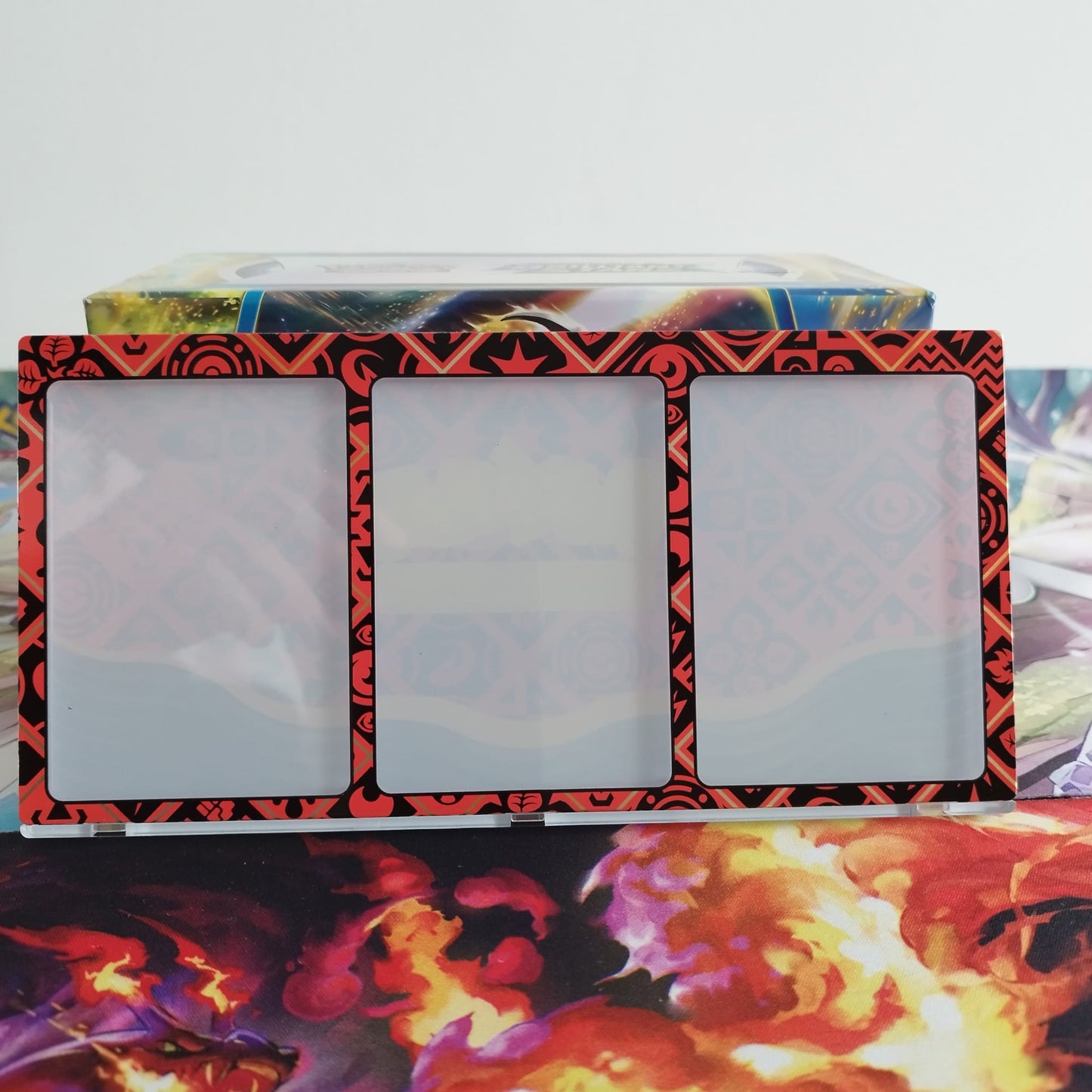 3-card Magnetic Holder Vermelho